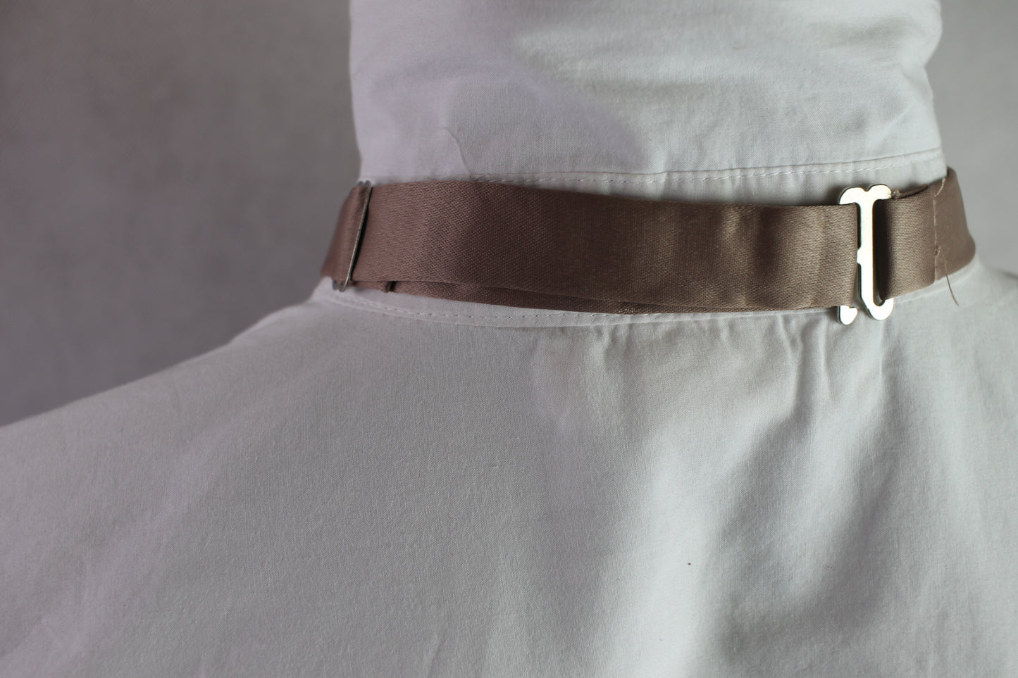 Vintage Formal Tailor pre-tied fawn adult and child matching wedding cravats