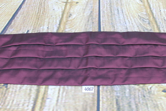 Marks & Spencer Burgundy Satin Adjustable Pleated Cummerbund