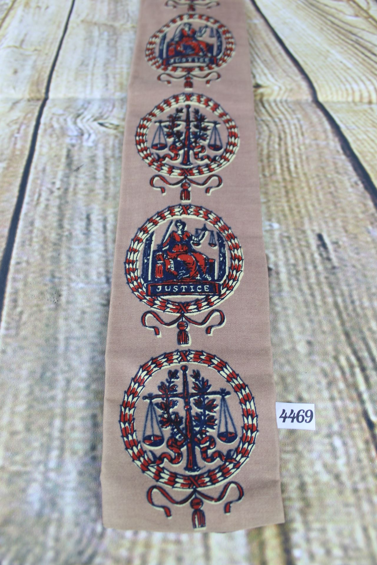 Superb Vintage 1960s Rooster Scales Of Justice Straight End Tie