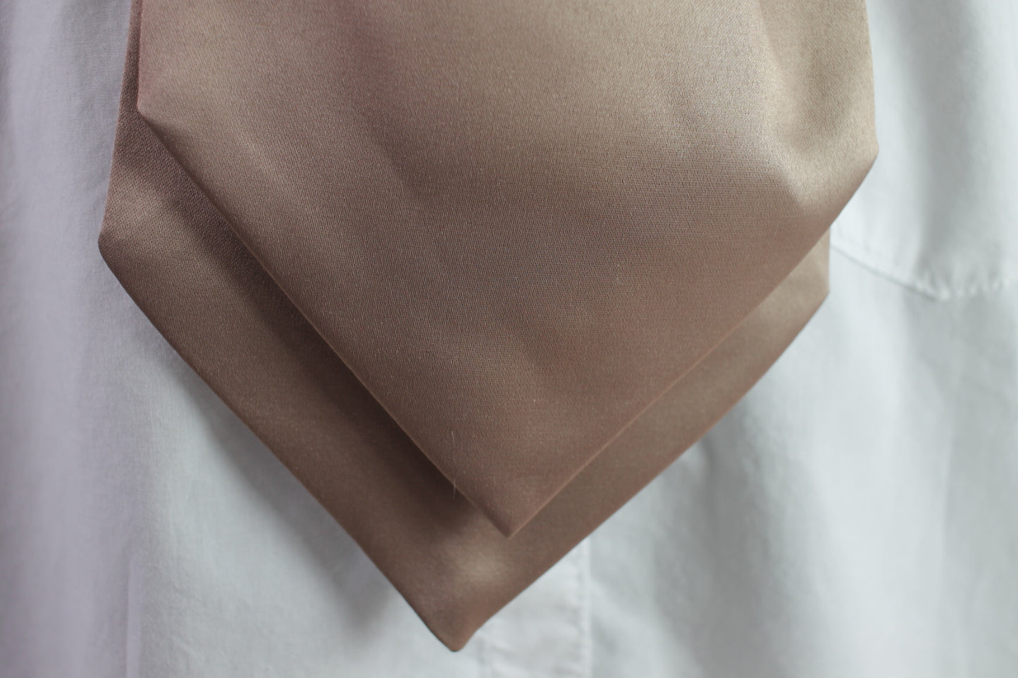 Vintage Formal Tailor pre-tied fawn adult and child matching wedding cravats