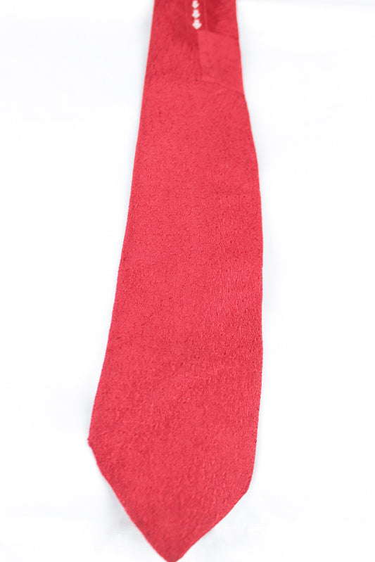 Vintage Weinstock Lubin & Co Jacquard Skinny Red Tie