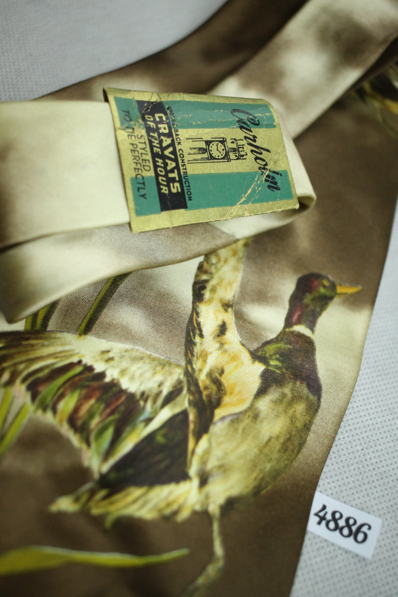 Vintage 1950s/60s Carholm Hunter's Delight Flying Ducks Swing Tie