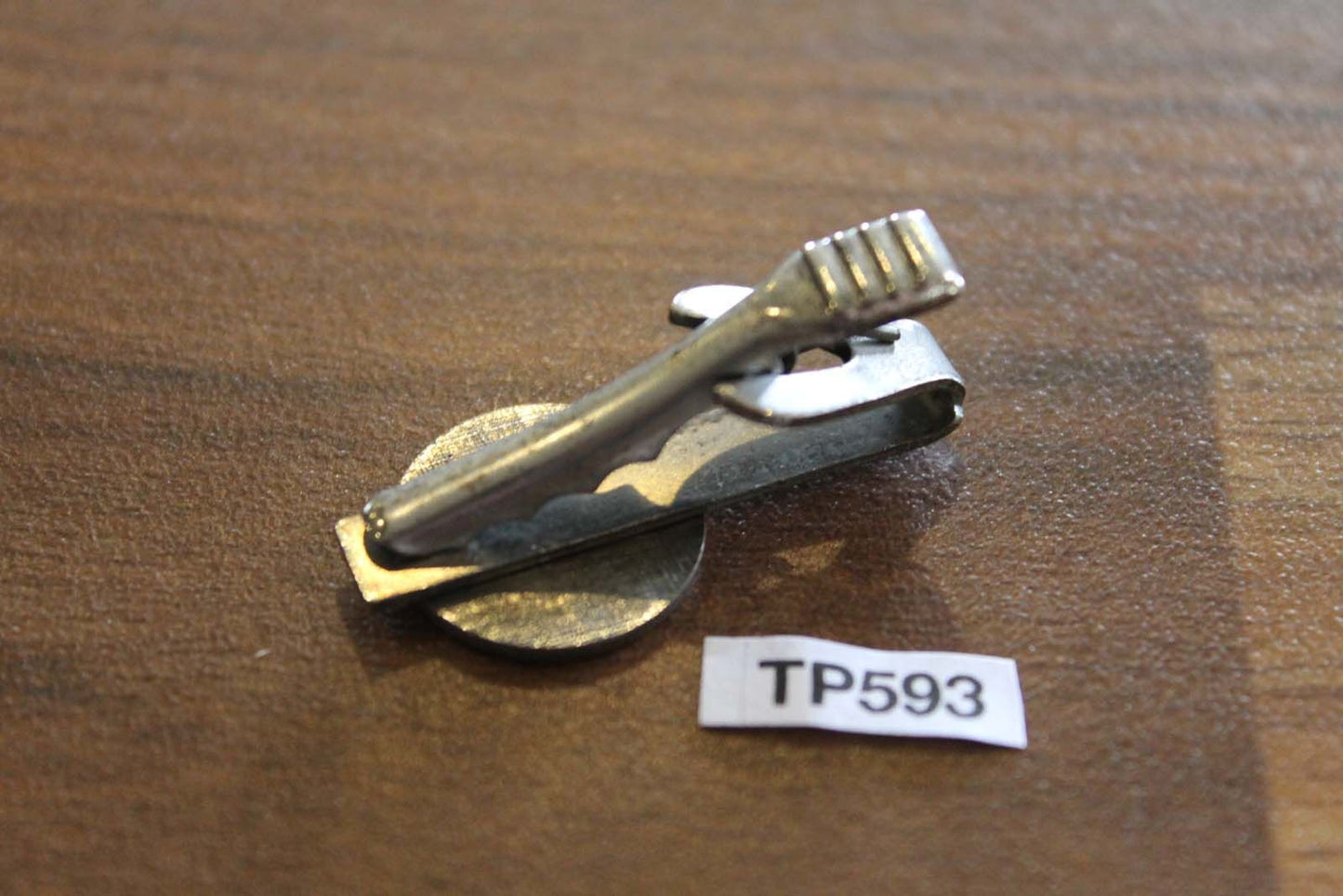 Vintage Silver Metal Barbeque Chef Tie Pin