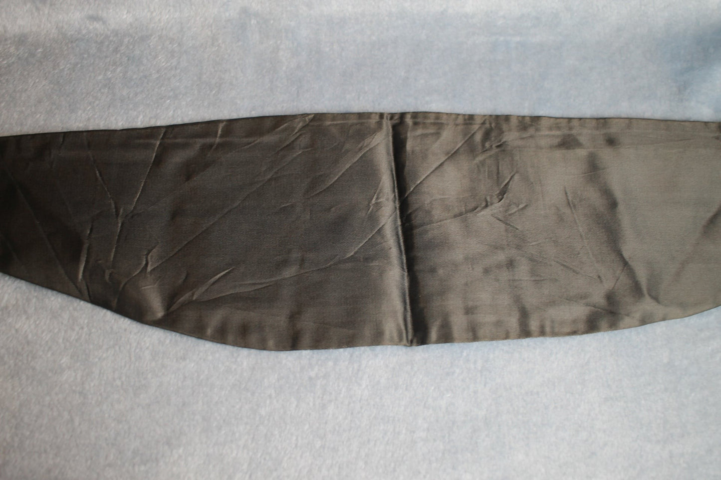 Vintage Satin Black Adjustable Pleated Cummerbund Size M