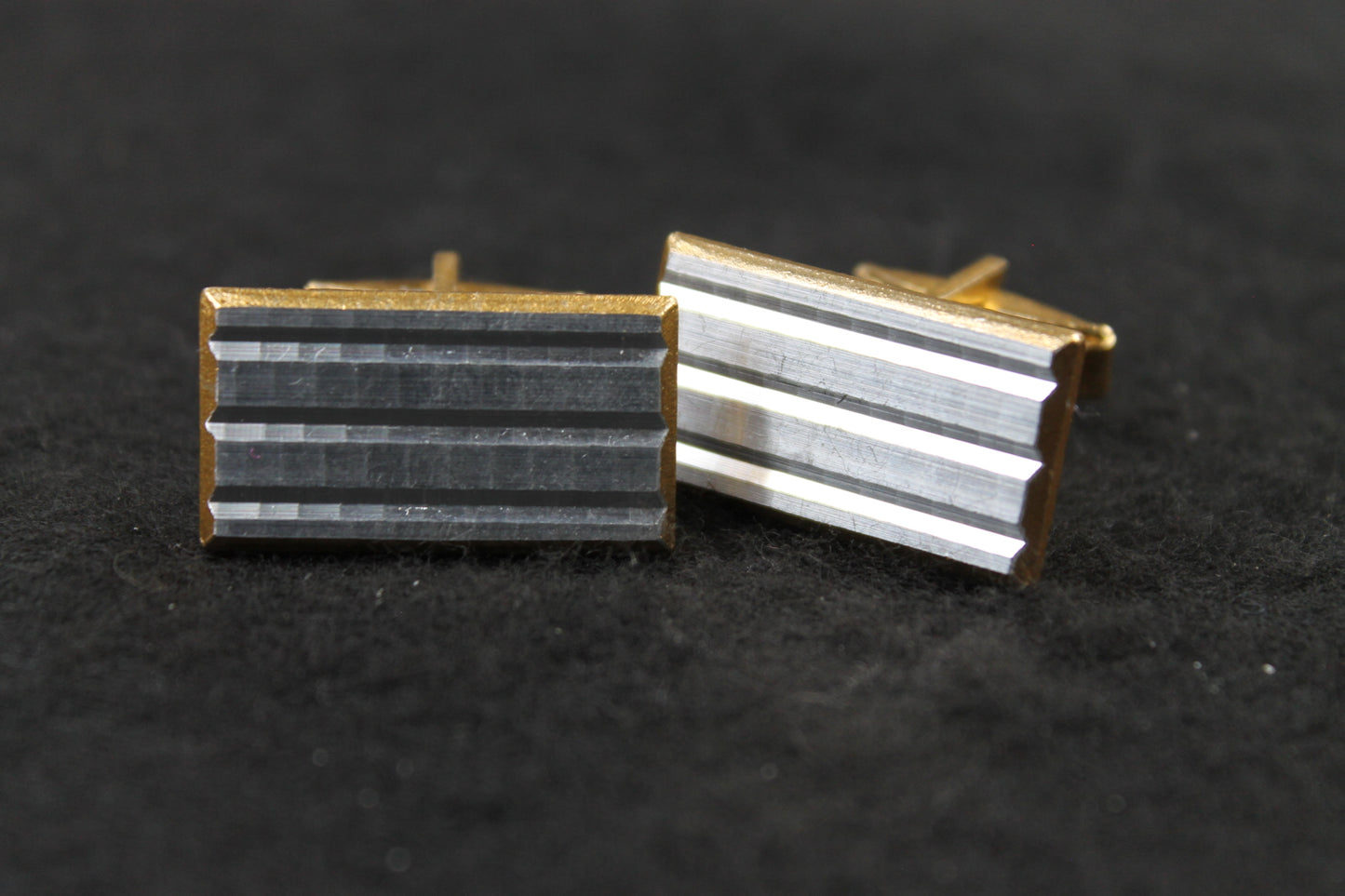 Vintage Oblong Moire Cufflinks