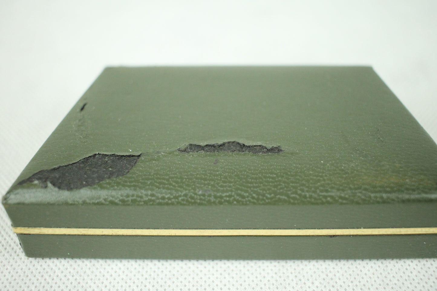 Vintage Swank Dynasty Initial S Jade & Gold Cufflink Set