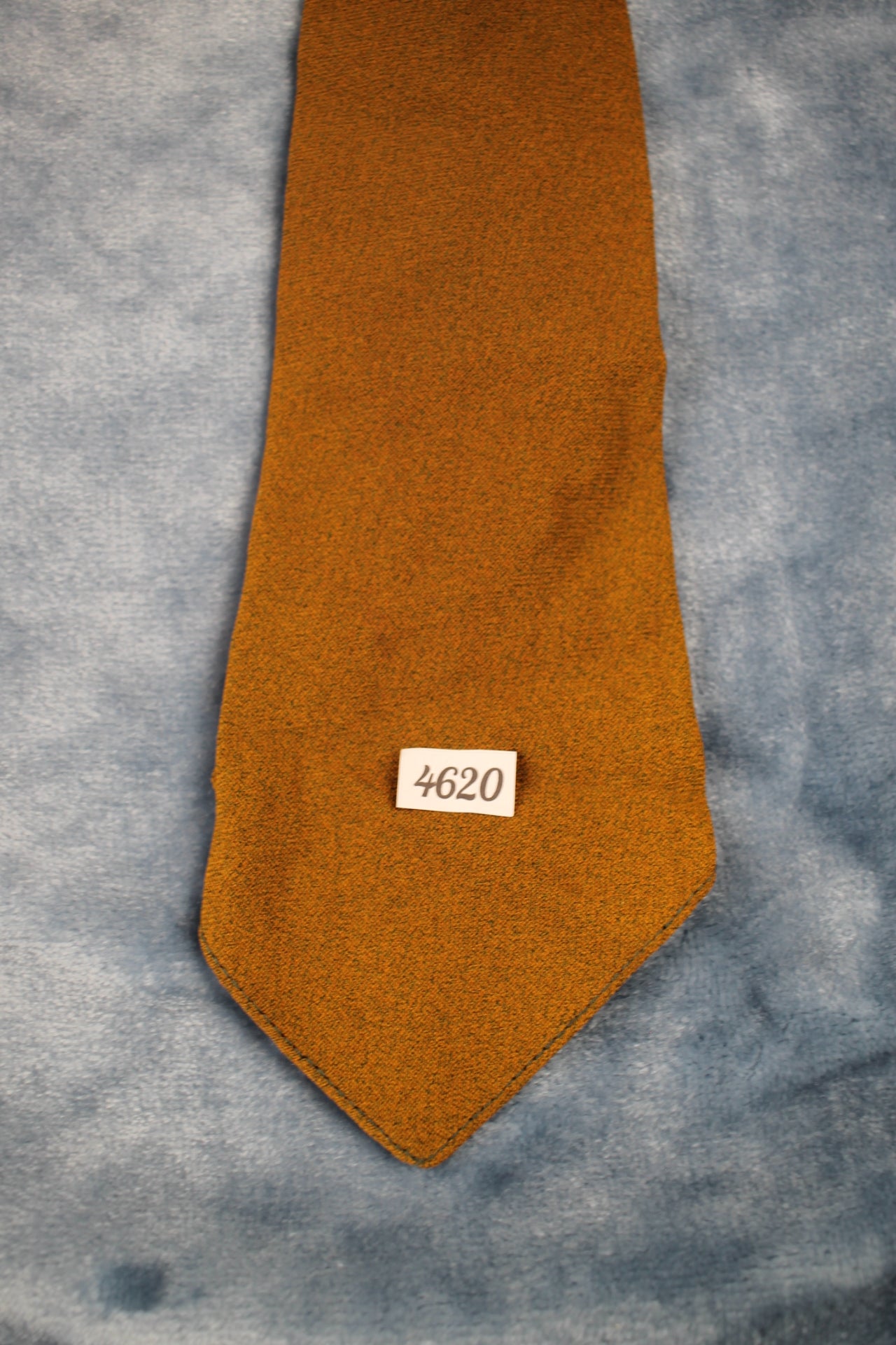Vintage 1940s/50s khaki tan speckled unlined swing tie