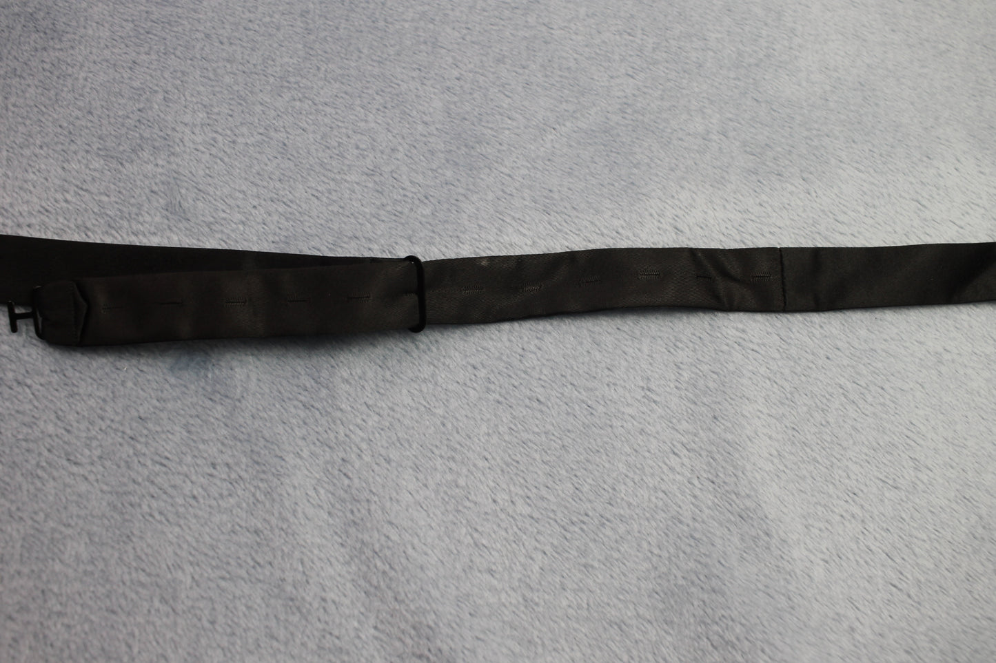 Vintage self tie thistle end black classic bow tie adjustable