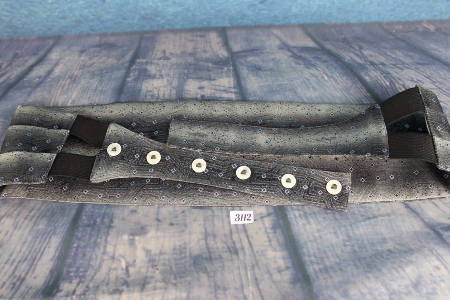 Unusual Tones of Grey Adjustable Pleated Cummerbund