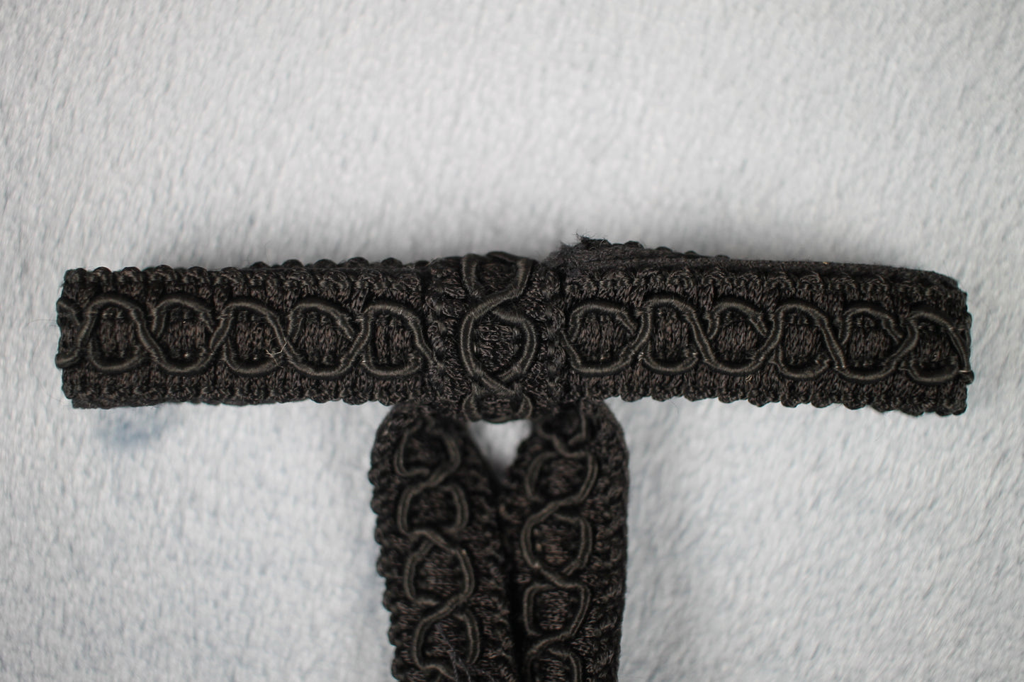 Vintage Style New Black Braid Clip On Western Cowboy Kentucky Bow Tie