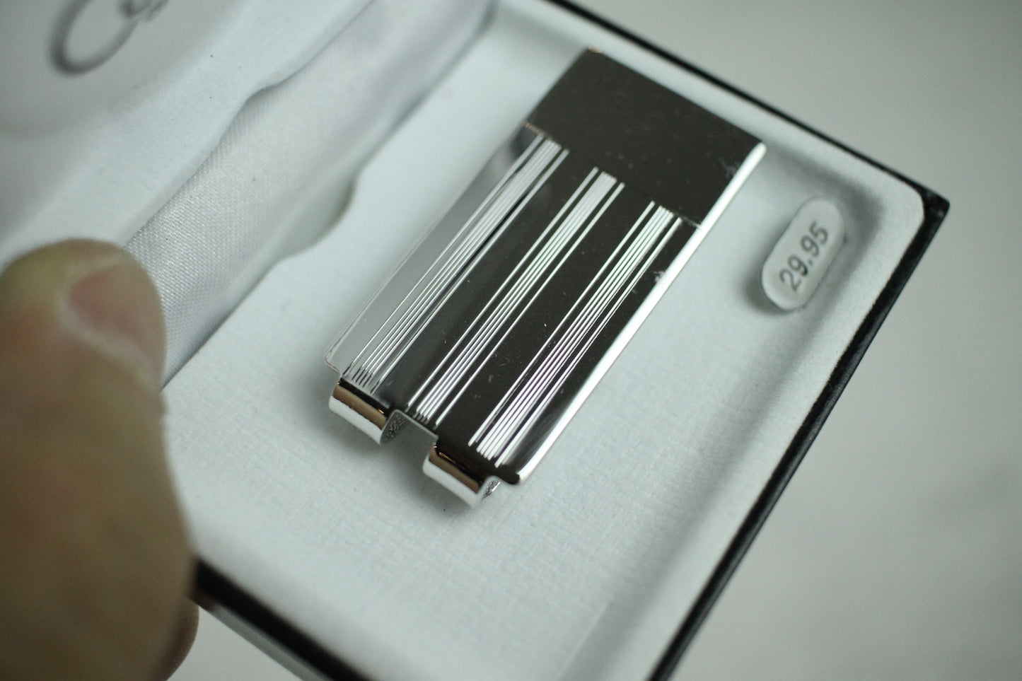 Vintage Colibri Silver Metal Money Clip