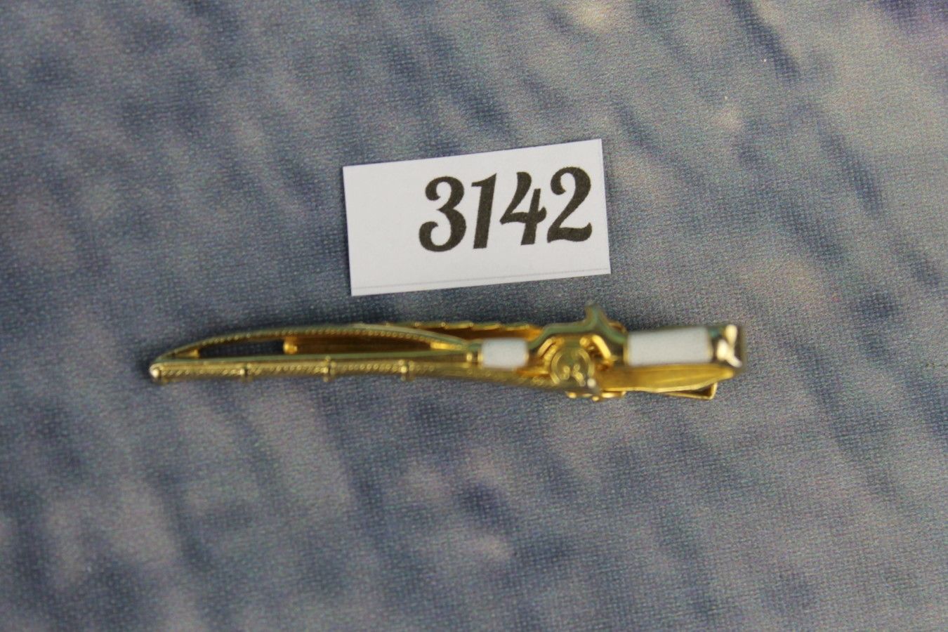 Vintage Anson Fishing Rod Tie Clip Fisherman