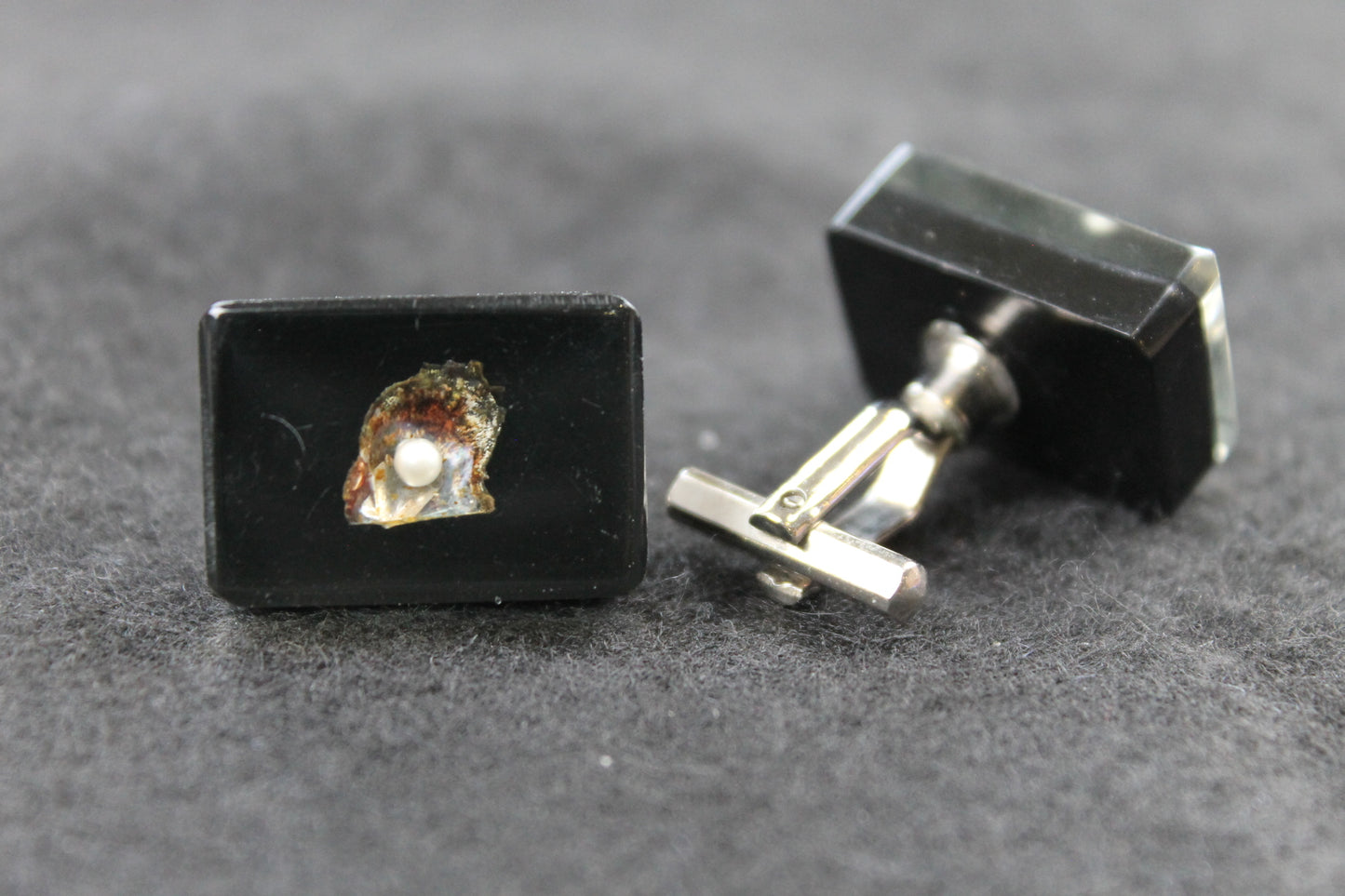 Vintage Pearls in Lucite Cufflinks