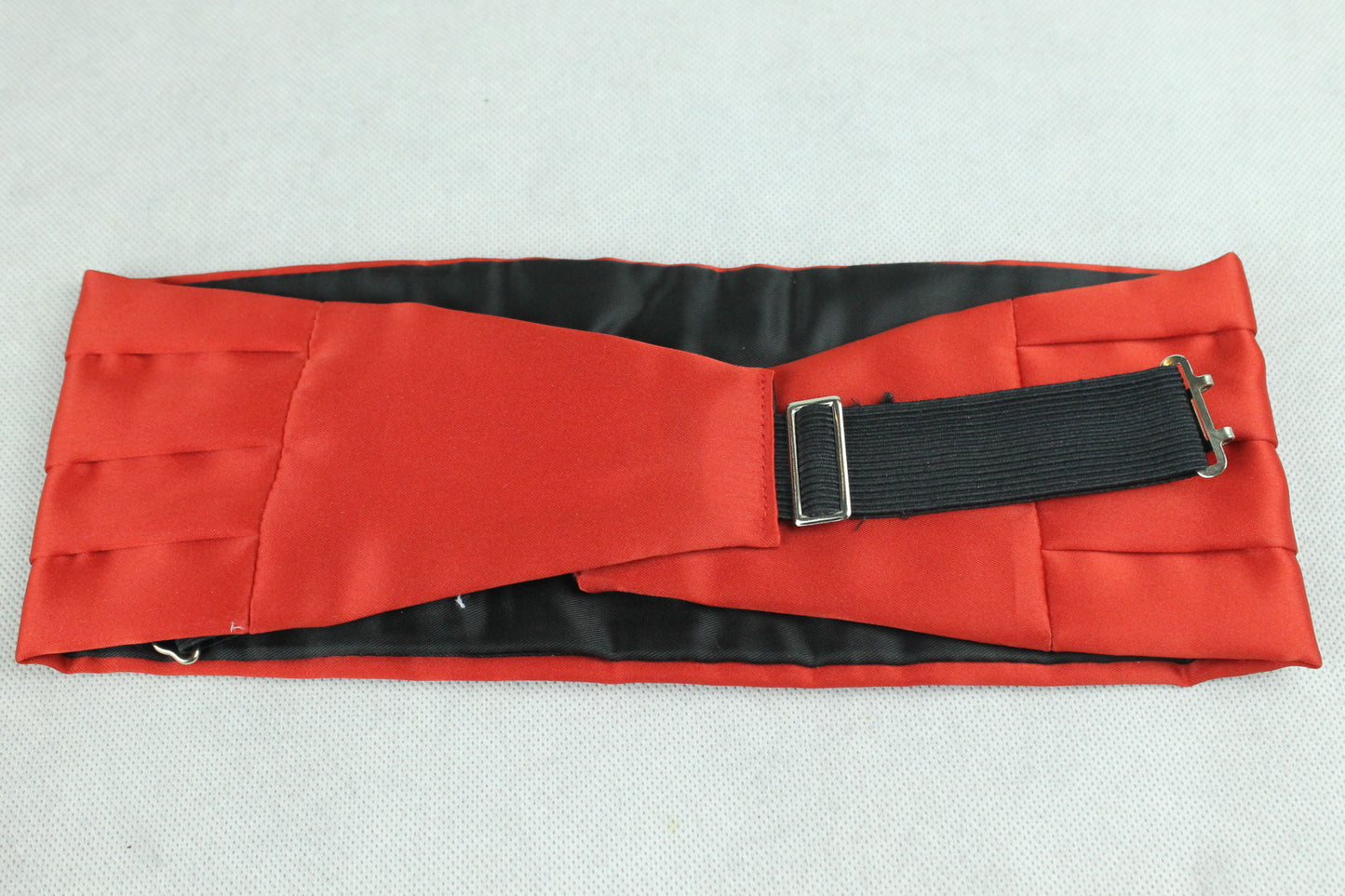 Frederick Theak Bright Red Satin Cummerbund