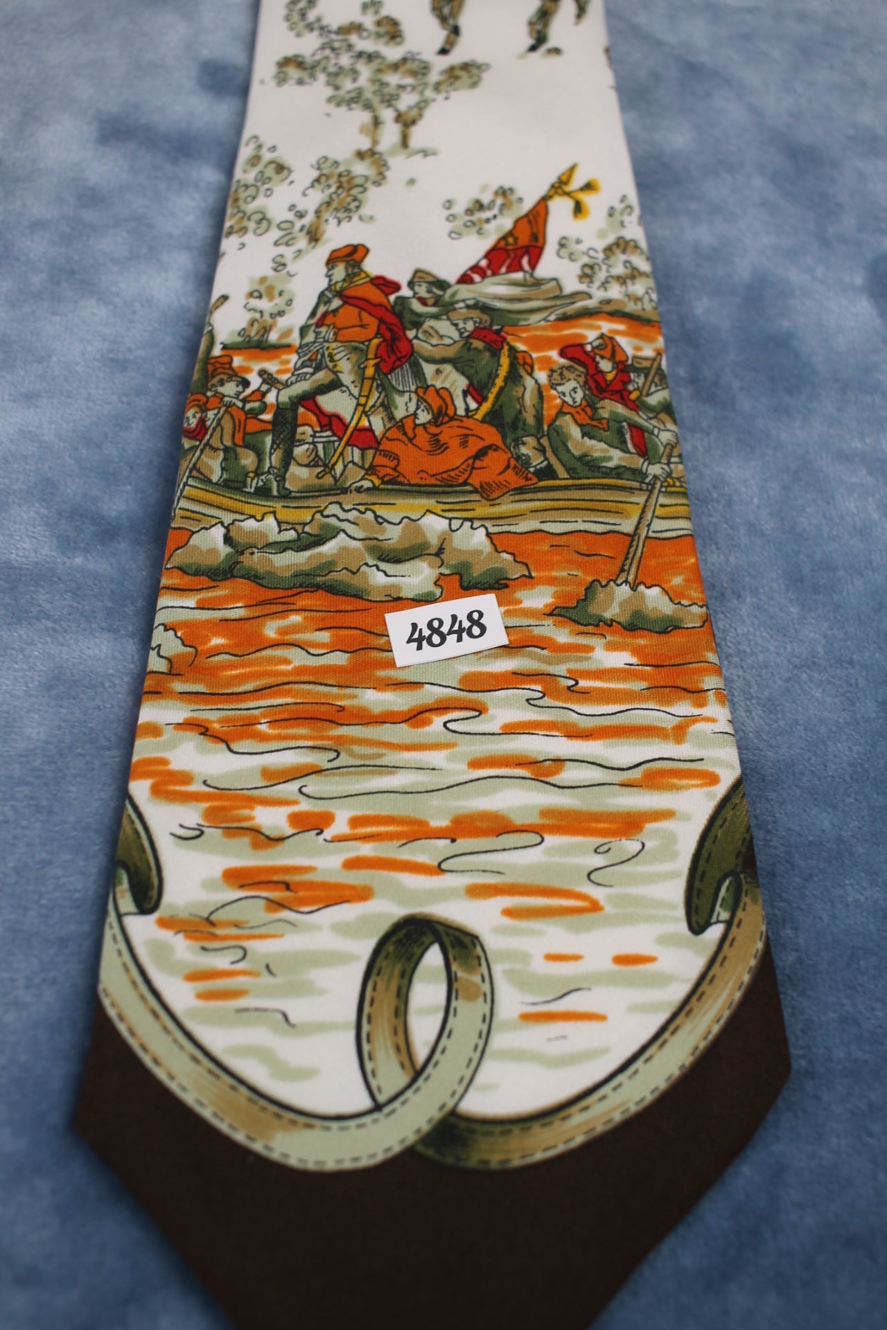 Vintage 1960s/70s Washington Crossing the Delaware Tie