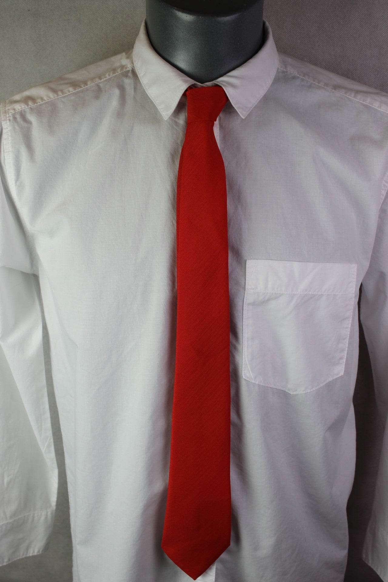 Vintage Baron bright red tie