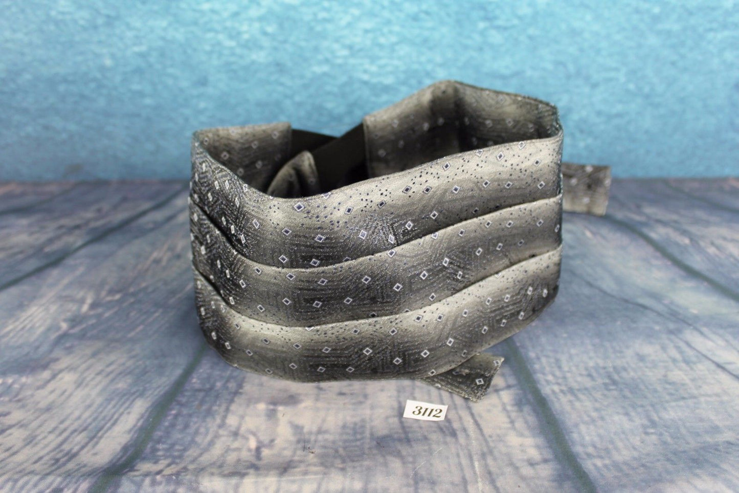 Unusual Tones of Grey Adjustable Pleated Cummerbund