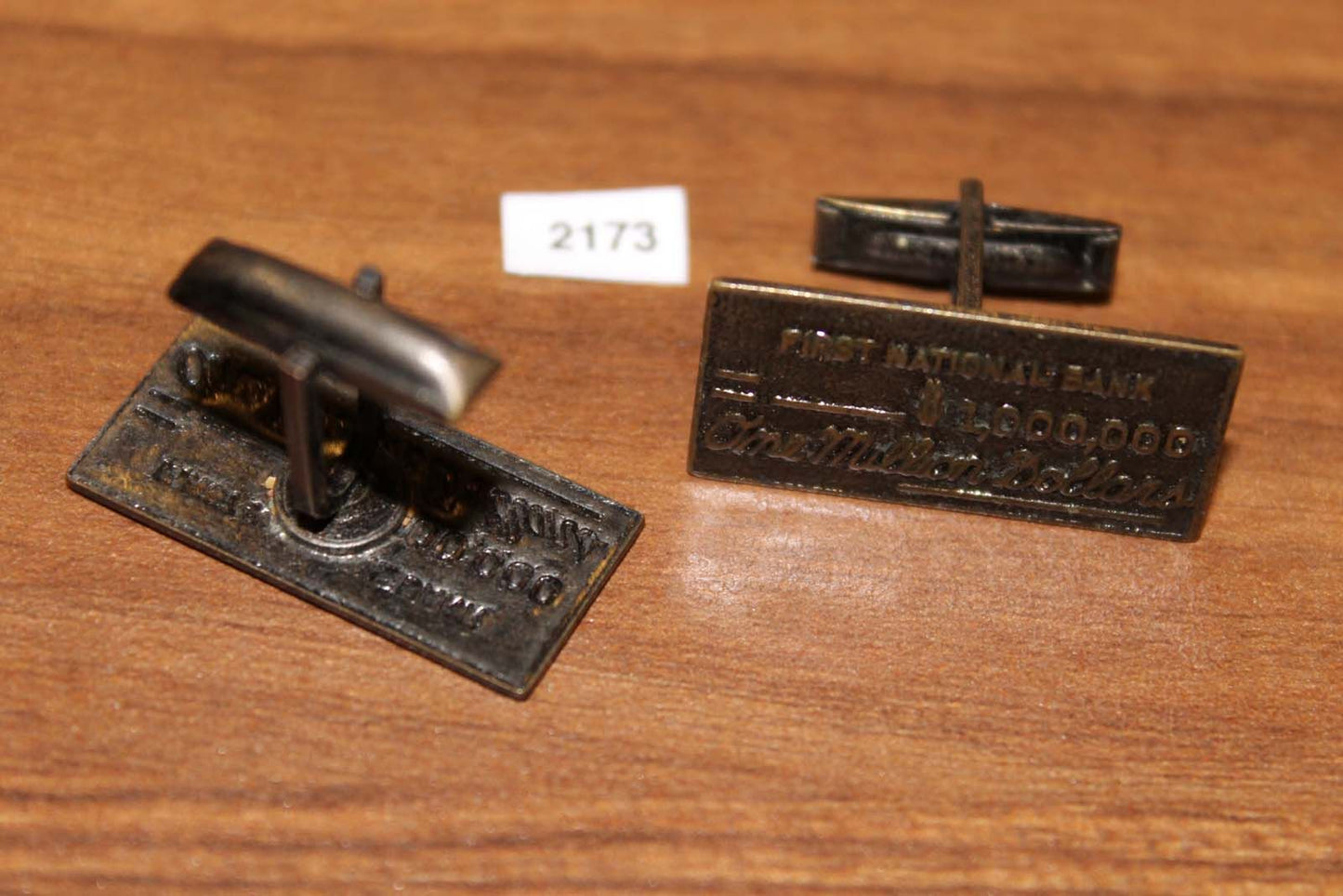 Vintage one million dollar cheque cuff links