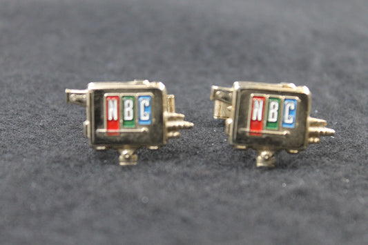 Vintage Rare NBC TV Camera Cufflinks