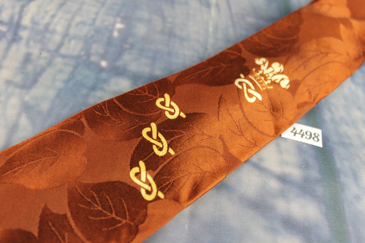 Vintage Resilient Construction Royal Dragoon Guard Brown Jacquard Tie