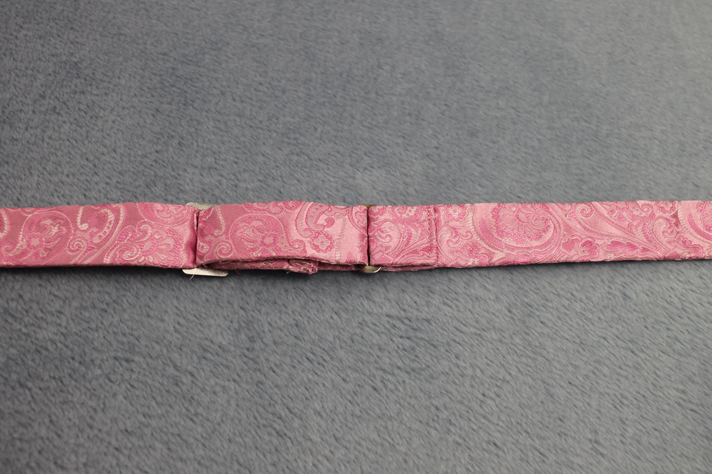 Vintage self tie thistle end pink jacquard pattern bow tie adjustable