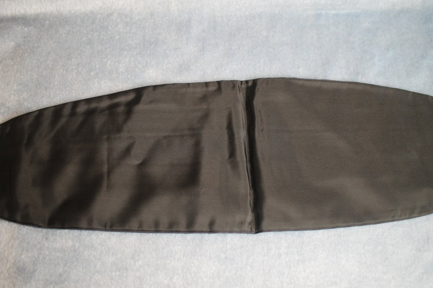 Vintage Satin Black Adjustable Pleated Cummerbund Size M