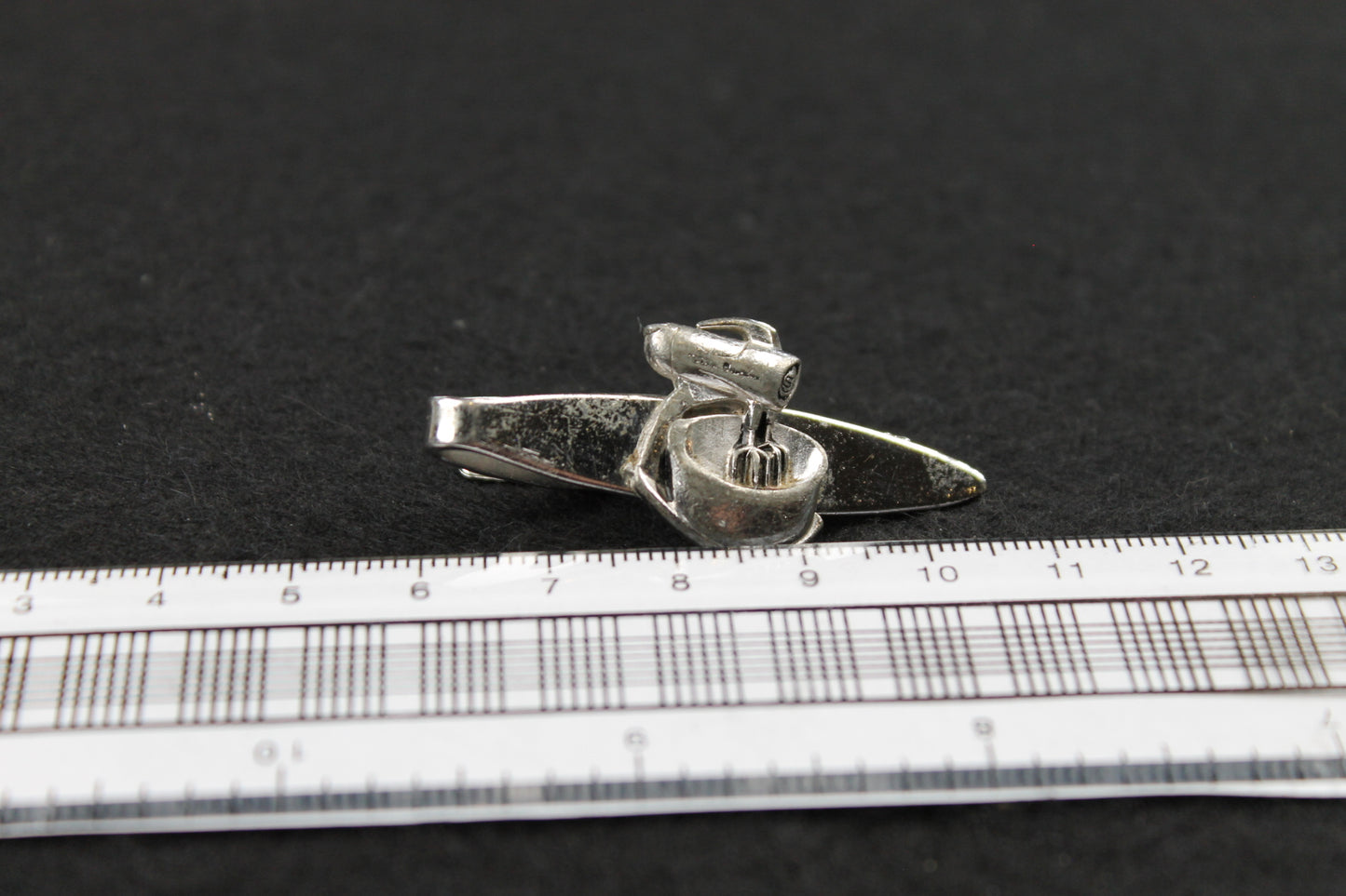 Vintage Speidel Silver Food Mixer Tie Clip