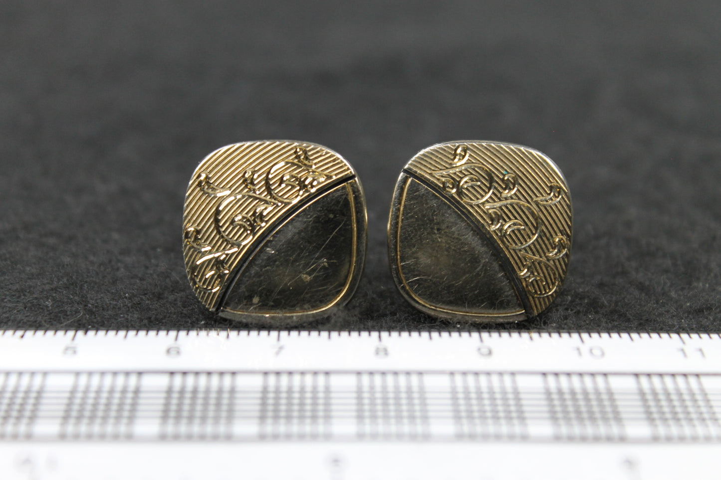 Vintage Gold Squircle Cufflinks