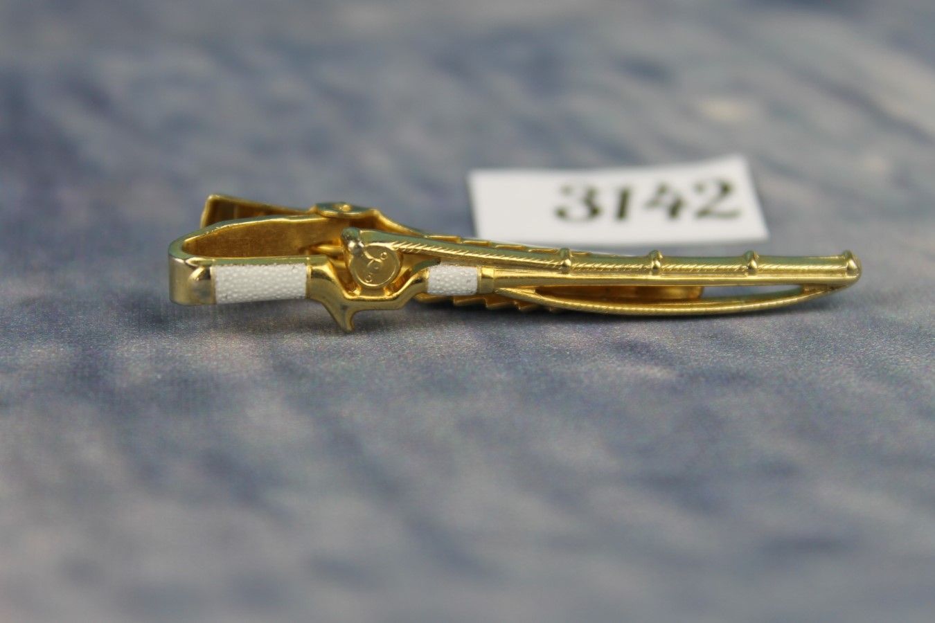 Vintage Anson Fishing Rod Tie Clip Fisherman