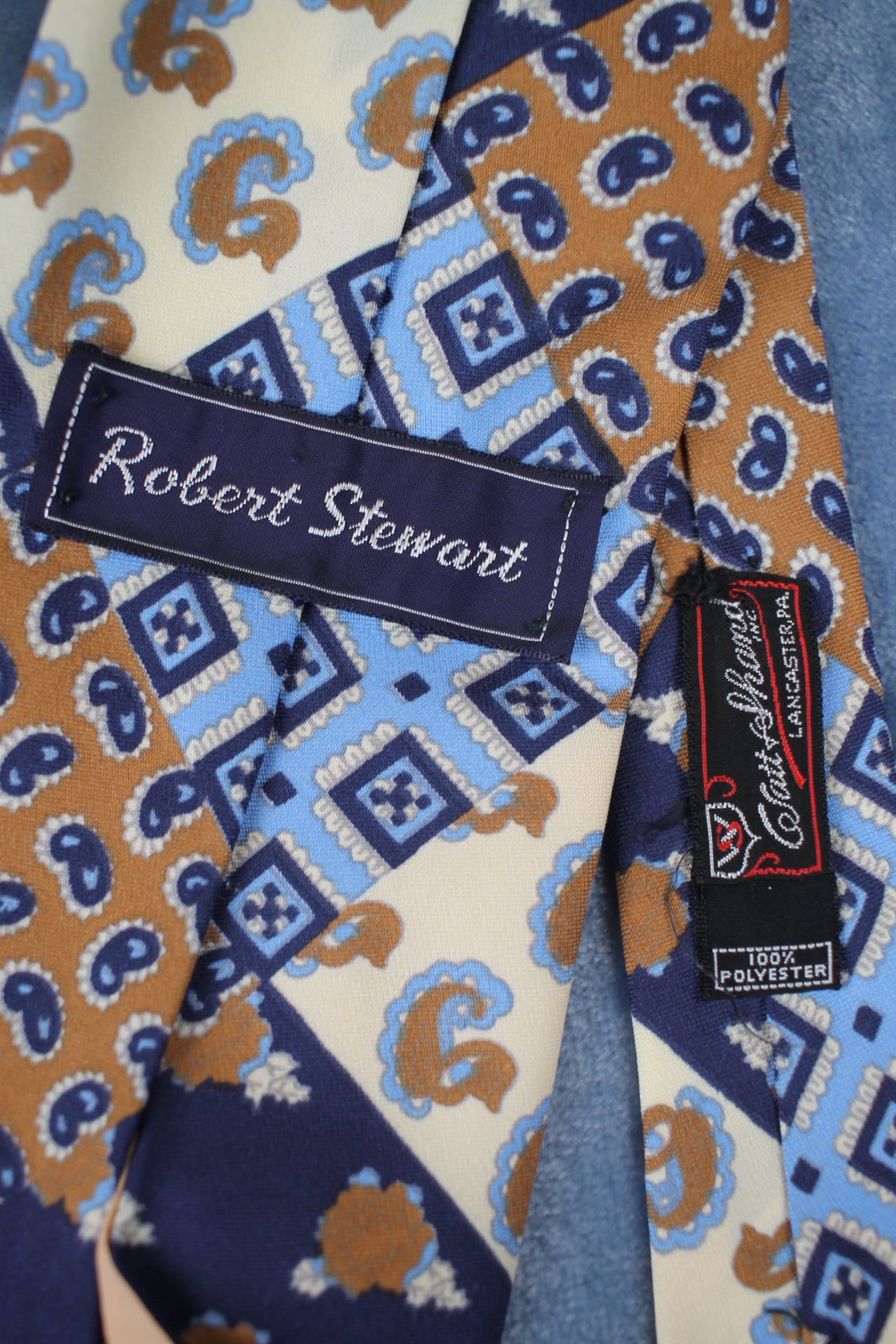 Vintage Robert Stewart 1960s pattern tie