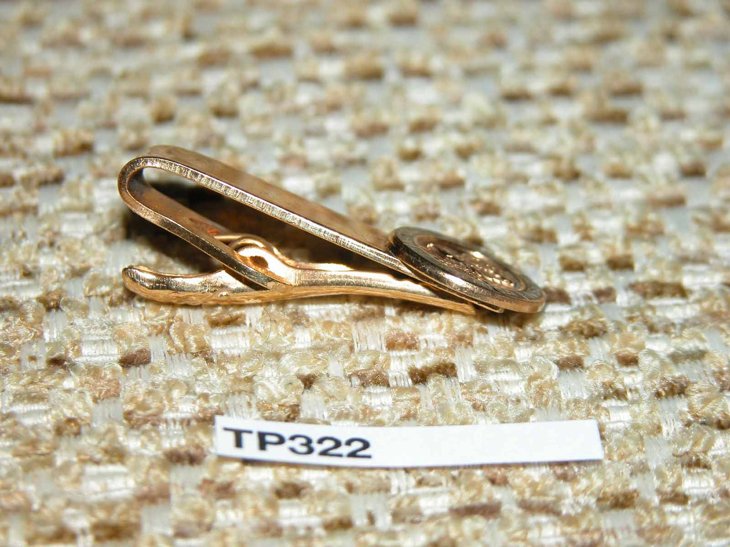 Vintage Gold Metal Tie Clip National Rifle Association Of America