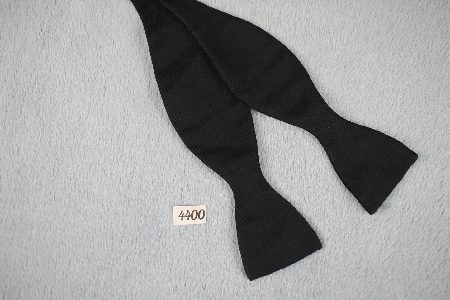 Vintage Finchley self tie thistle end classic black bow tie adjustable
