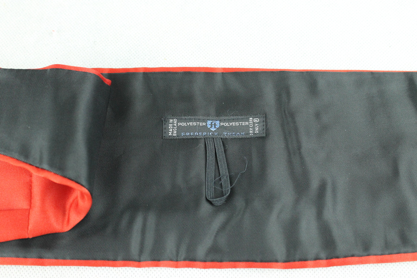 Frederick Theak Bright Red Satin Cummerbund