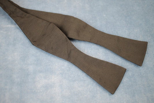 Vintage self tie thistle end classic black bow tie adjustable