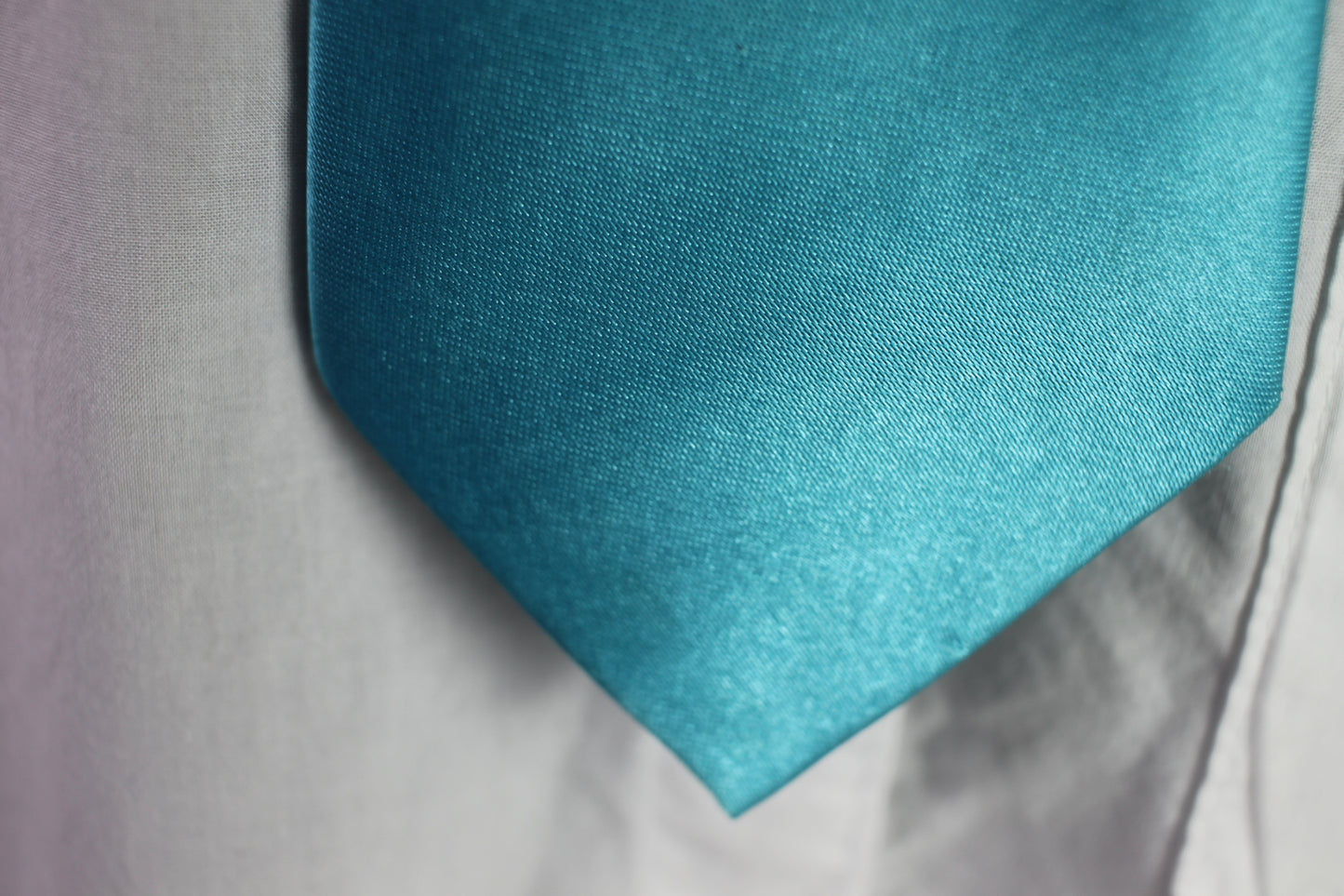 Vintage Groomsman Pageboy Pre Tied Kingfisher Blue Neck Tie