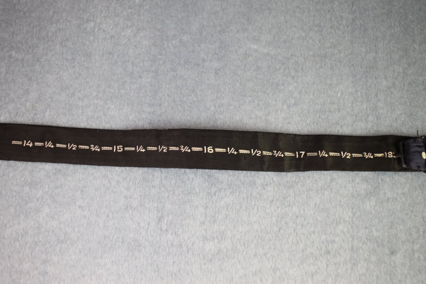 Vintage self tie thistle end all silk blue white polka dots pattern bow tie adjustable