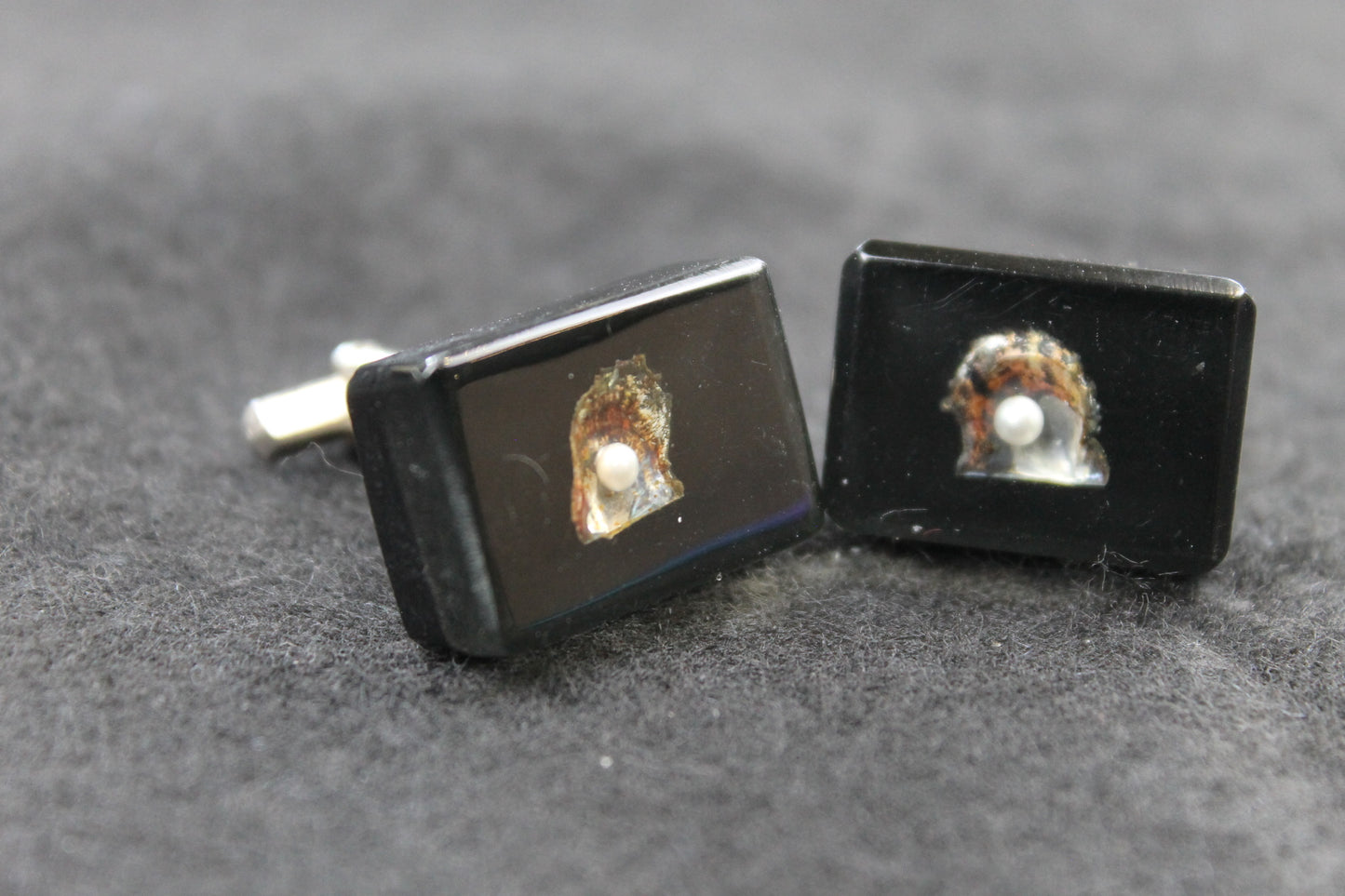 Vintage Pearls in Lucite Cufflinks