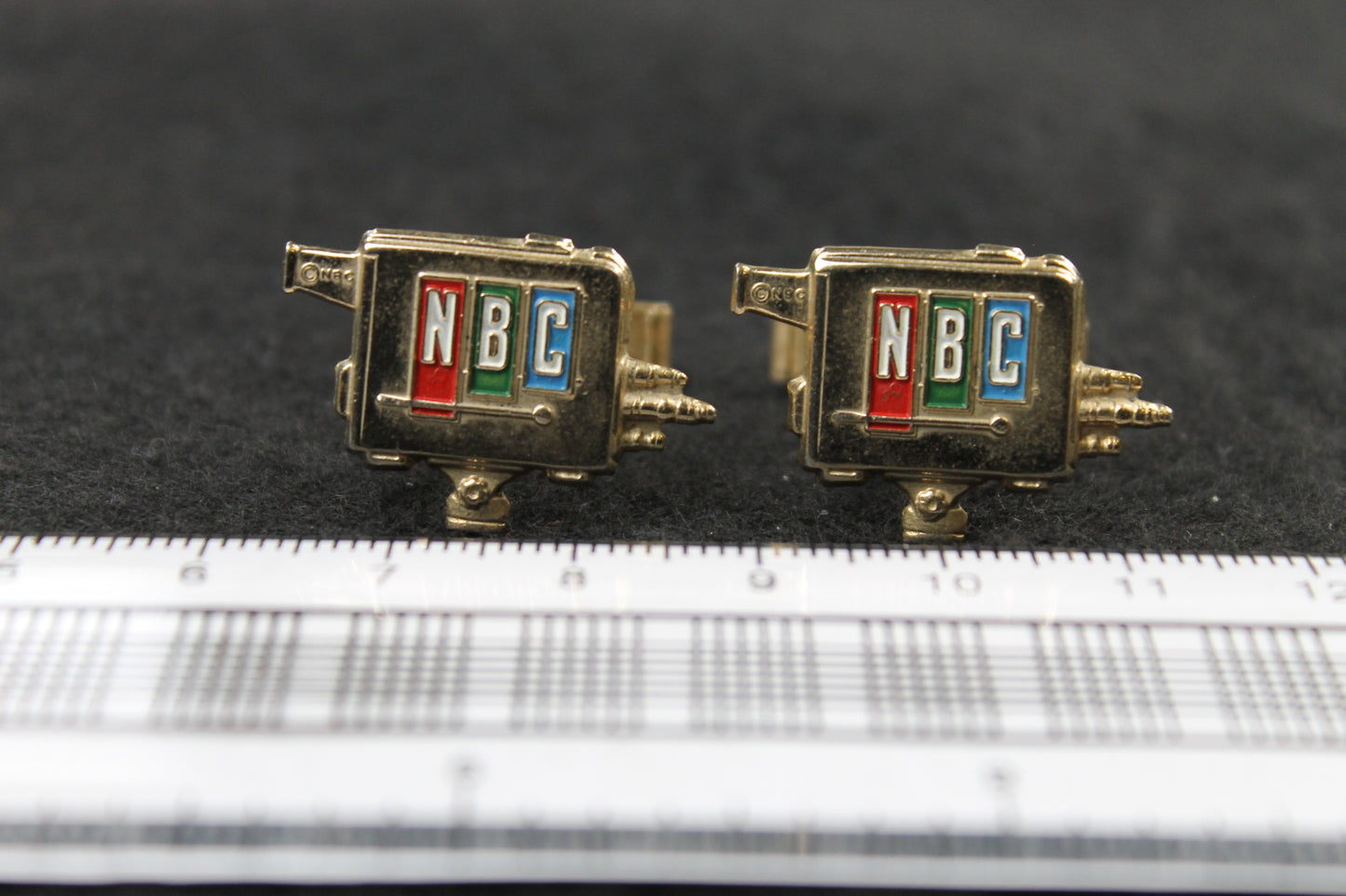 Vintage Rare NBC TV Camera Cufflinks