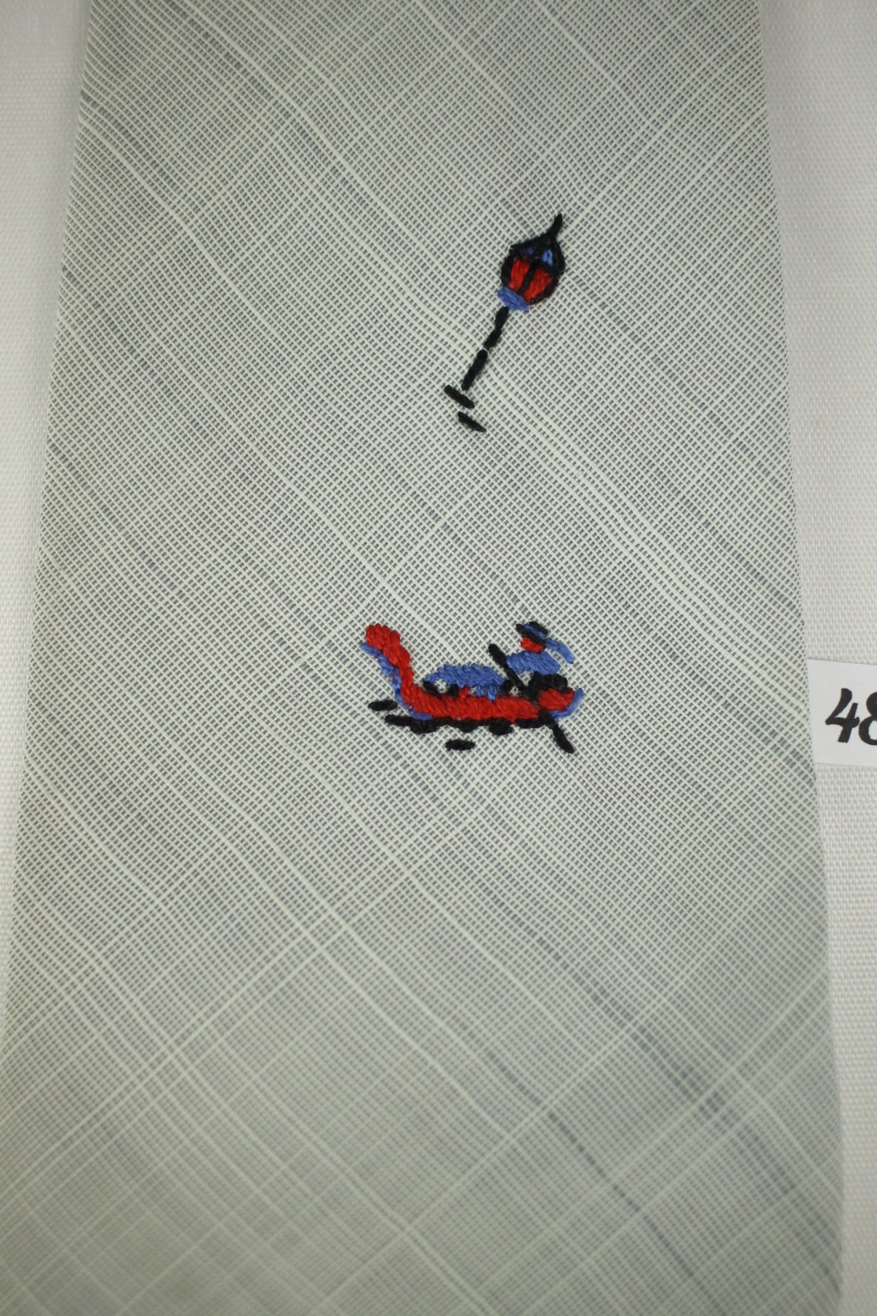 Vintage 1950s Vintage Penney's Towncraft Embroidered Gondolier Tie