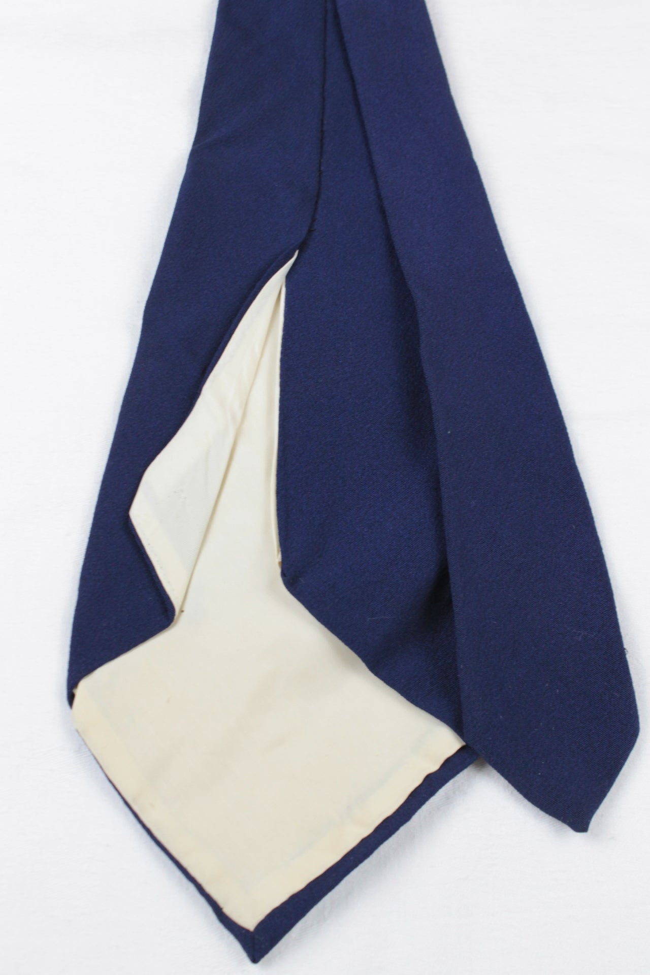 Vintage Hand Painted 1950s floral pattern blue swing tie