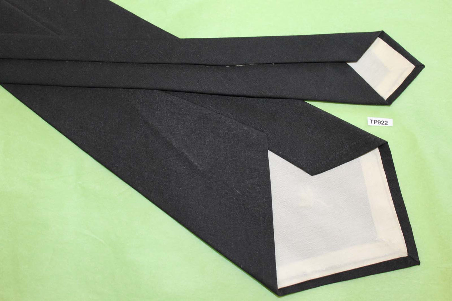 Vintage 1950s/60s black embroidered crown tie