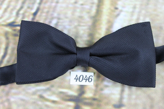 Vintage Classic Black Pre-Tied Bow Tie One Size Fits All