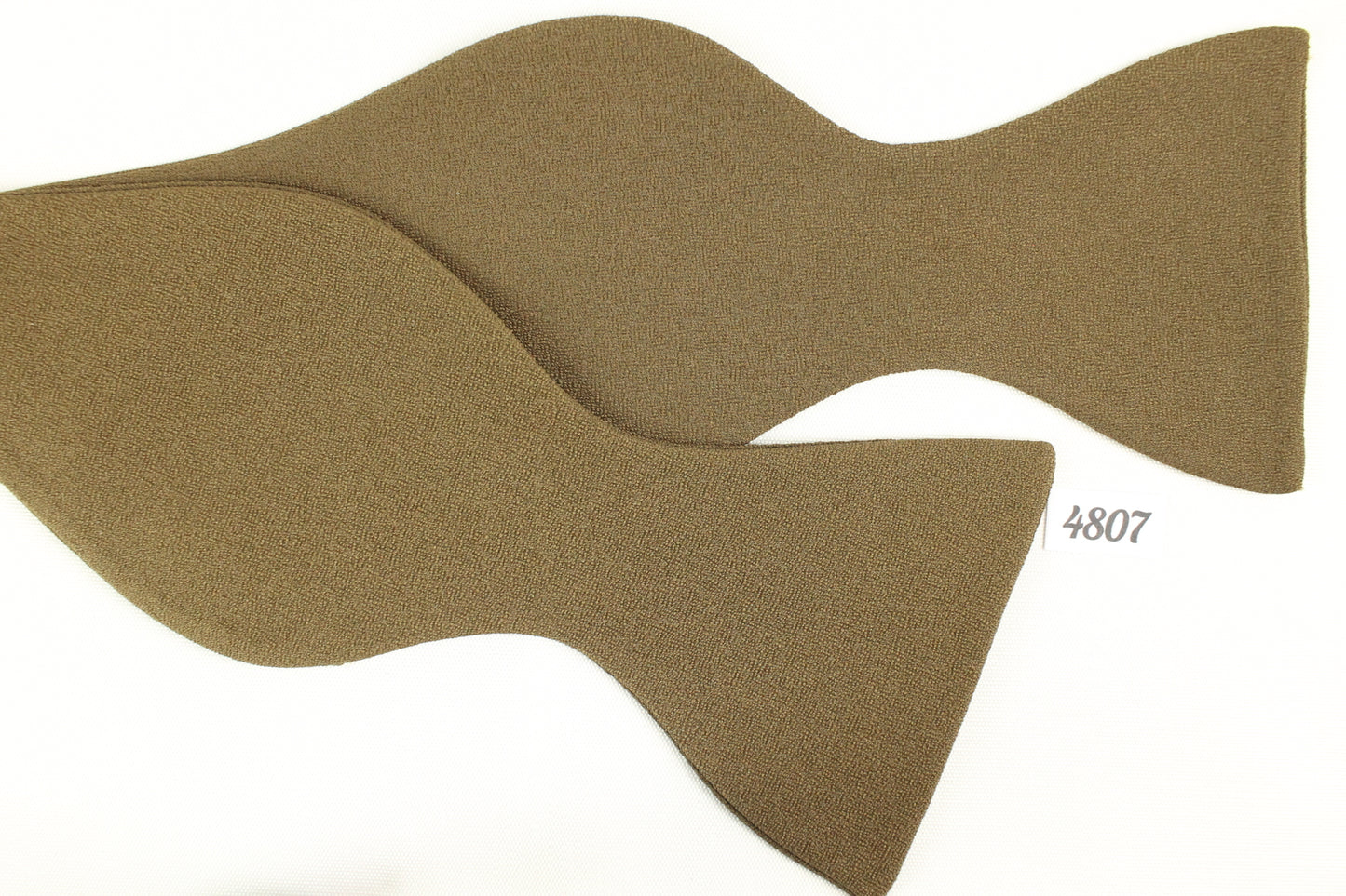 Vintage Bow Tie Coffee Brown Self Tie Thistle Ends