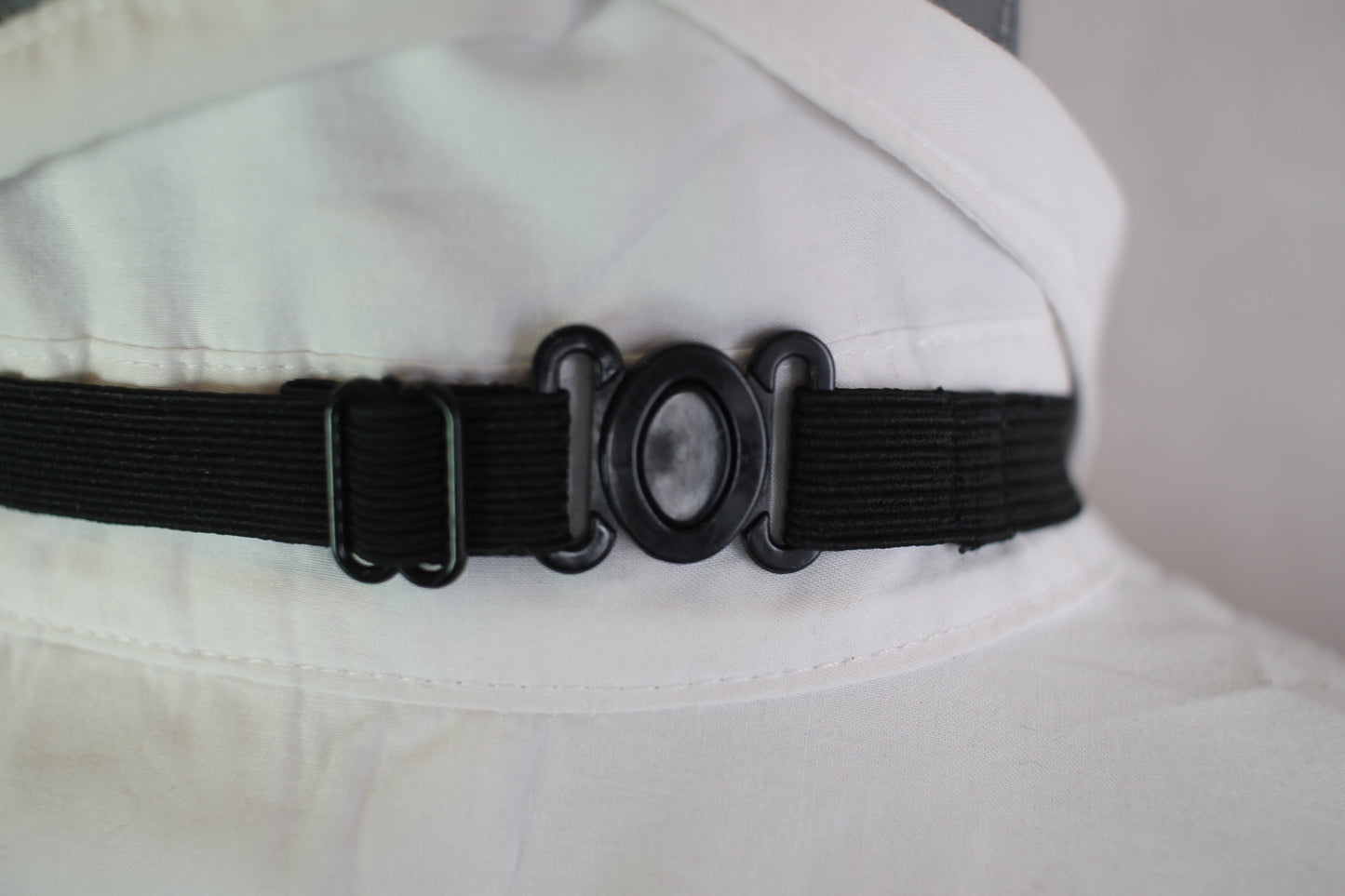 Vintage pre-tied red black tartan pattern bow tie adjustable