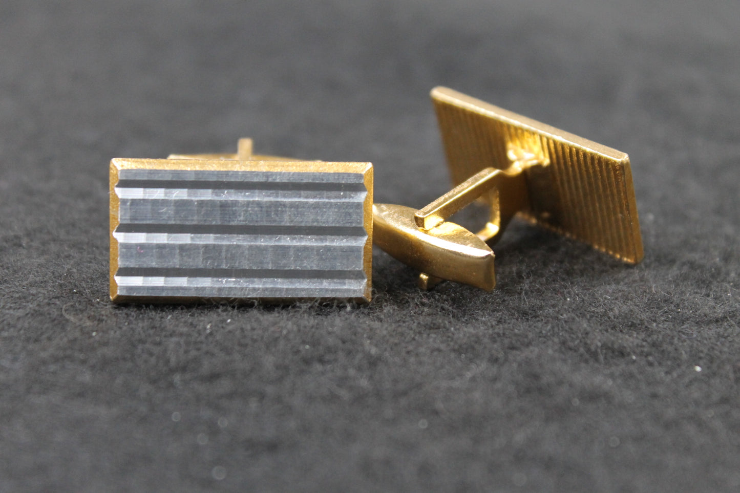 Vintage Oblong Moire Cufflinks