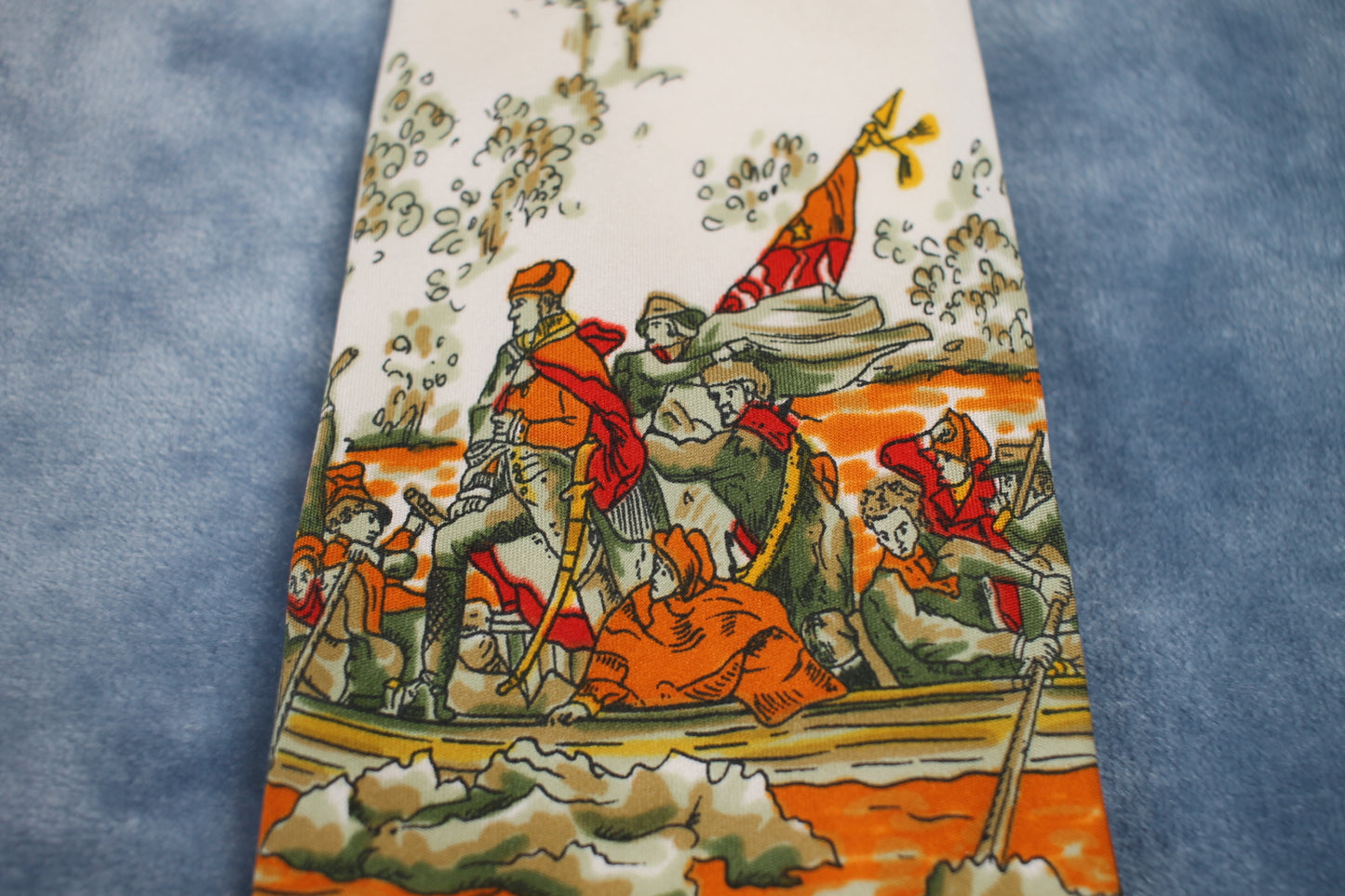Vintage 1960s/70s Washington Crossing the Delaware Tie