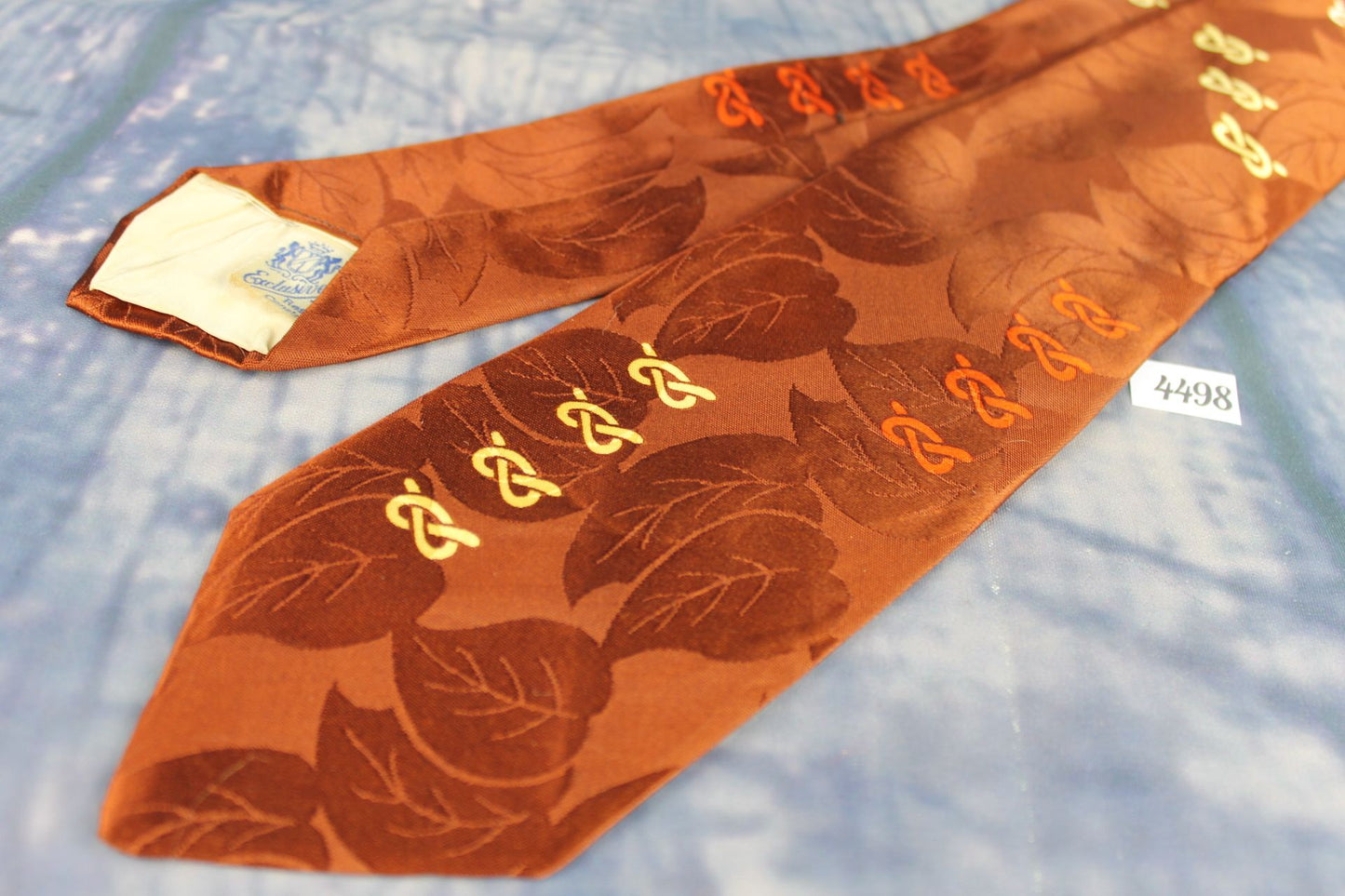 Vintage Resilient Construction Royal Dragoon Guard Brown Jacquard Tie