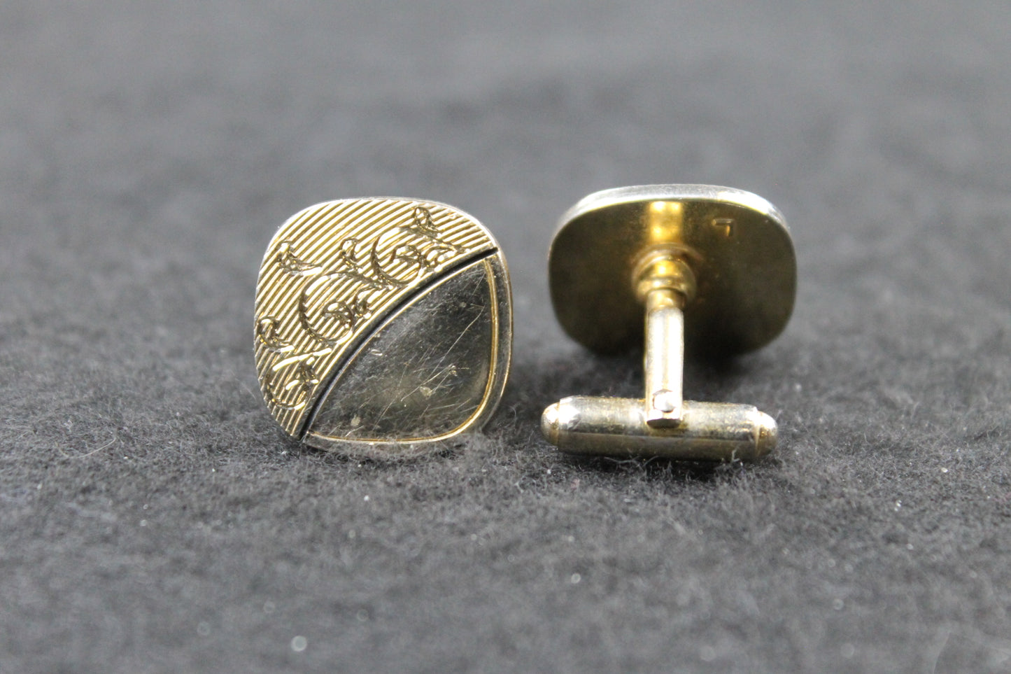 Vintage Gold Squircle Cufflinks