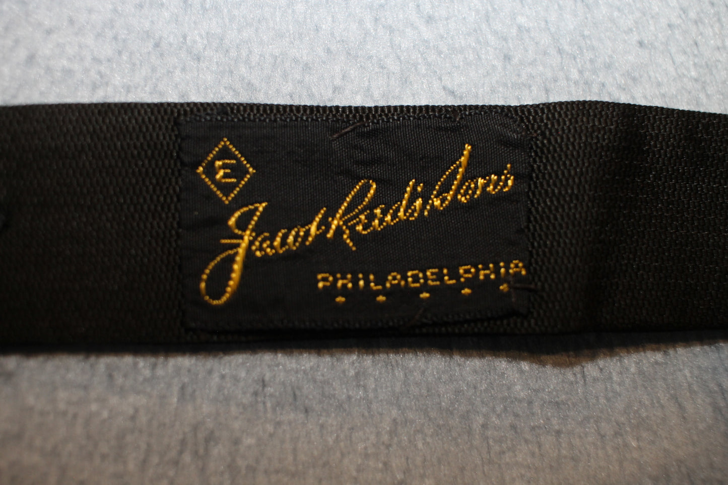 Vintage Keys Jacob Radissons self tie arrow thistle end classic black bow tie adjustable