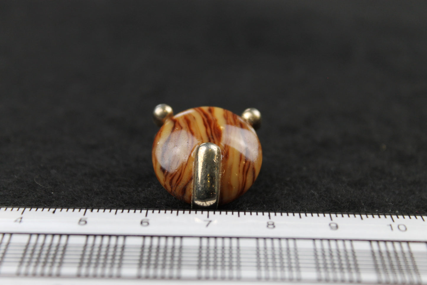 Vintage Round Onyx Stone Button Cover